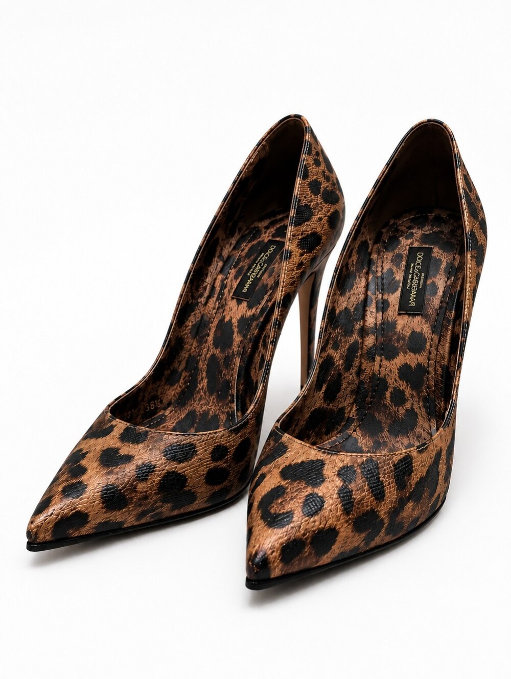 Dolce & Gabbana Leopard Print Pointed-Toe Stiletto Pumps